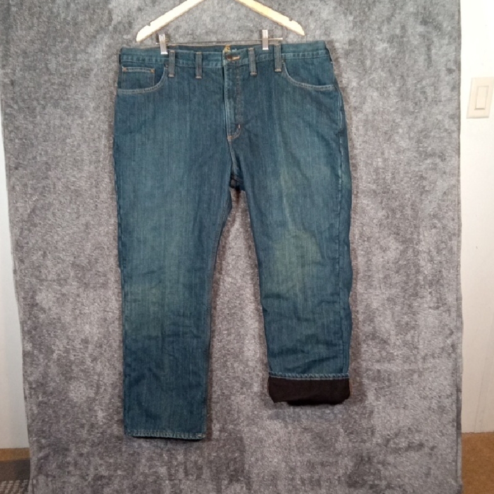 Carhartt Relaxed Fit Holter Fleece Lined Jean Winter Outdoors Men    44